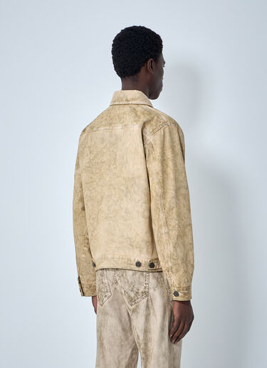 LN-CC® - Vivienne Westwood: Denim Zip Jacket - Beige Vivienne Westwood Denim Zip Jacket Beige vvw0164010