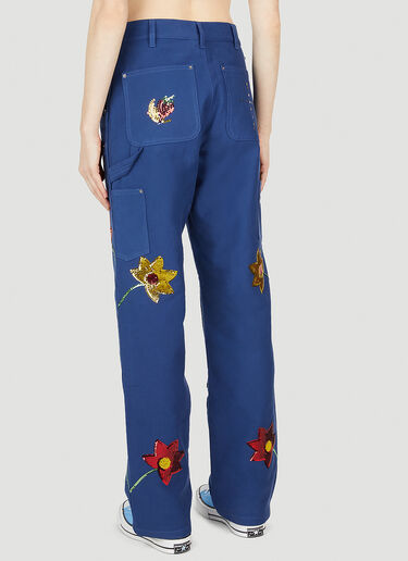 LN-CC® - Sky High Farm Workwear: 刺绣工装裤 - 深蓝色 Sky High Farm Workwear 刺绣工装裤 深蓝色 skh0352008