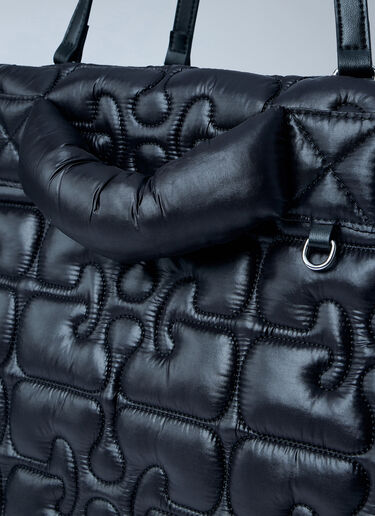 GANNI Quilted Tote Bag Black gan0263041