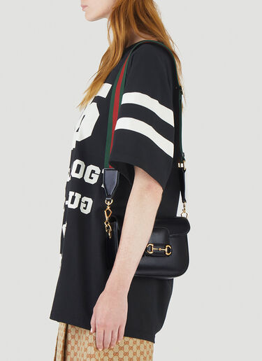 LN-CC® - Gucci: Horsebit 1955 Shoulder Bag - Black Gucci Horsebit 1955 Shoulder Bag Black guc0245127