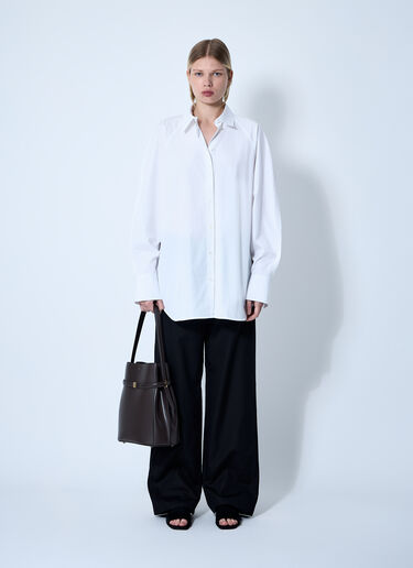 TOTEME Raw Raglan Shirt White tot0261065