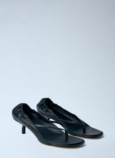 LN-CC® - Jacquemus: The Low Sandals - Black Jacquemus The Low Sandals Black jac0264037