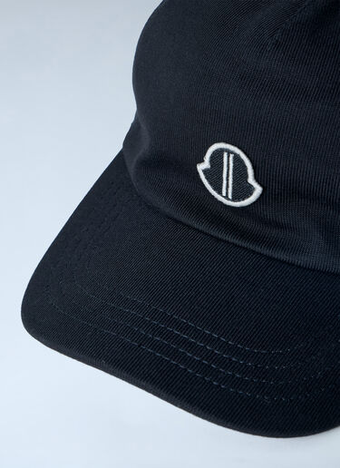 Moncler + Rick Owens 刺繍ロゴ入りベースボールキャップ ブラック mcs0363032