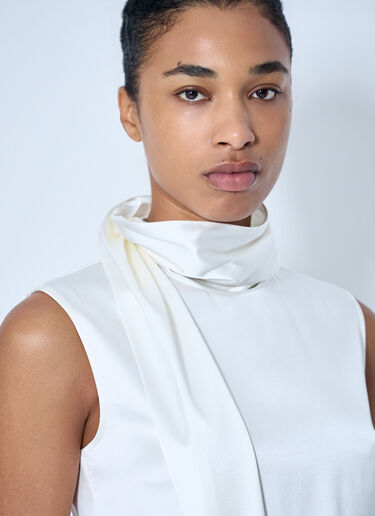 Bottega Veneta Sleeveless High-Neck Top White bov0264064