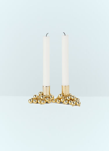 LN-CC® - Gejst: Set Of Two Molekyl Candlelight Candleholders - Gold Gejst Set Of Two Molekyl Candlelight Candleholders Gold wps0691331