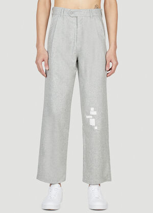 LN-CC® - Saintwoods: Patch Wool Pants - Grey Saintwoods Patch Wool Pants Grey swo0151008