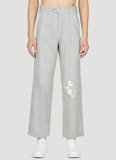 LN-CC® - Saintwoods: Patch Wool Pants - Grey Saintwoods Patch Wool Pants Grey swo0151008
