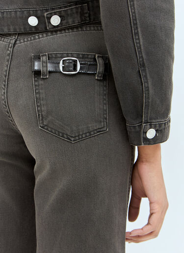 LN-CC® - Coperni: ワイドレッグジーンズ - グレー Coperni ワイドレッグジーンズ グレー cpn0257004