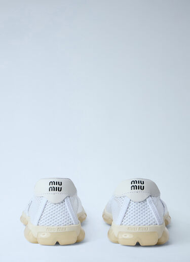 Miu Miu メッシュ スリッポン フラット ホワイト miu0264031
