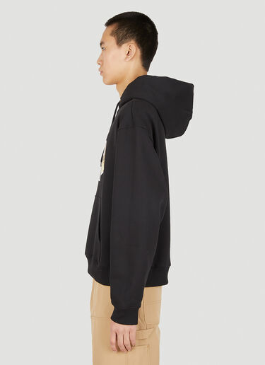 Sky High Farm Workwear x Denim Tears フード付きスウェットシャツ ブラック skh0350021