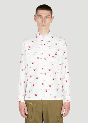 LN-CC® - Human Made: Flamingo Shirt - White Human Made Flamingo Shirt White hmd0152004