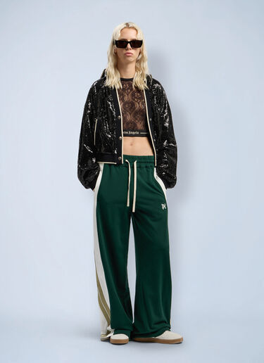 Palm Angels Monogram 运动裤 深绿色 pma0262114