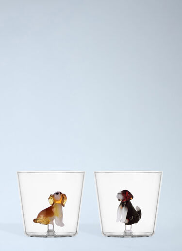 Ichendorf Milano Set Of Four Dog Tumbler Glasses Multicolour wps0692070