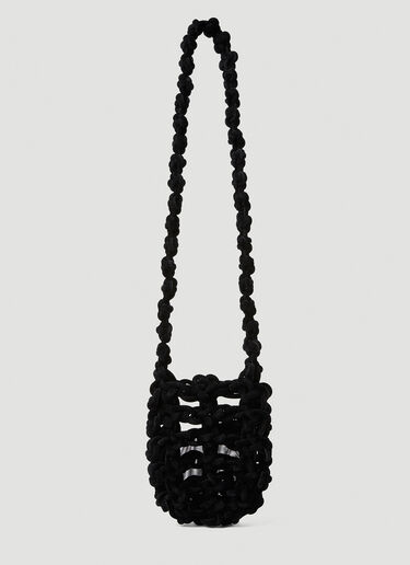 LN-CC® - KARA: Knot Tech Pouch Shoulder Bag - Black KARA Knot Tech Pouch Shoulder Bag Black kar0251011