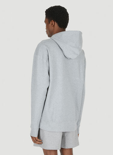 More Joy Logo Embroidered Hooded Sweatshirt Grey mjy0347017