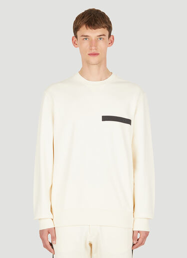 Alexander McQueen Logo Patch Sweatshirt Cream amq0150002