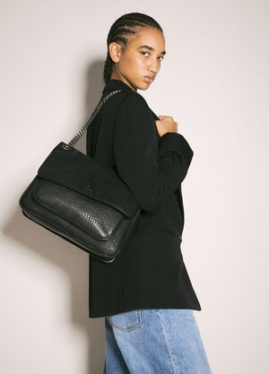 Saint Laurent Large Niki Shoulder Bag Black sla0257080