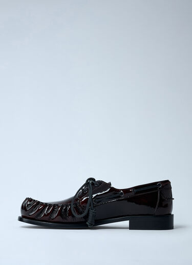 Dries Van Noten Patent Lace-up Shoes Dark Brown dvn0162035
