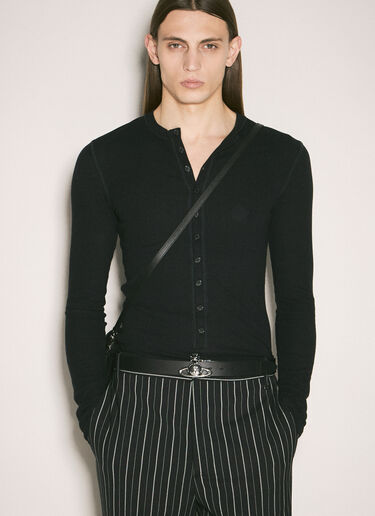 LN-CC® - Vivienne Westwood: Orb Buckle Belt - Black Vivienne Westwood Orb Buckle Belt Black vvw0159020