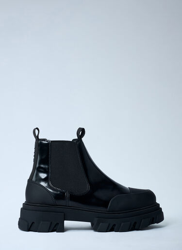 LN-CC® - GANNI: Low Chelsea Boots - Black GANNI Low Chelsea Boots Black gan0262013