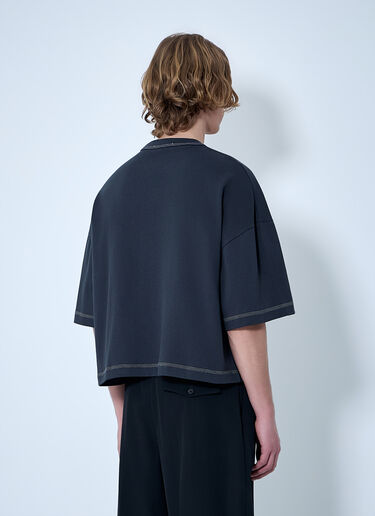 LN-CC® - Jacquemus: Oversized Logo T-Shirt - Navy Jacquemus Oversized Logo T-Shirt Navy jac0164024