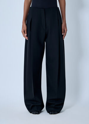 LN-CC® - Sportmax: Wool-Blend Tailored Pants - Black Sportmax Wool-Blend Tailored Pants Black spx0263009
