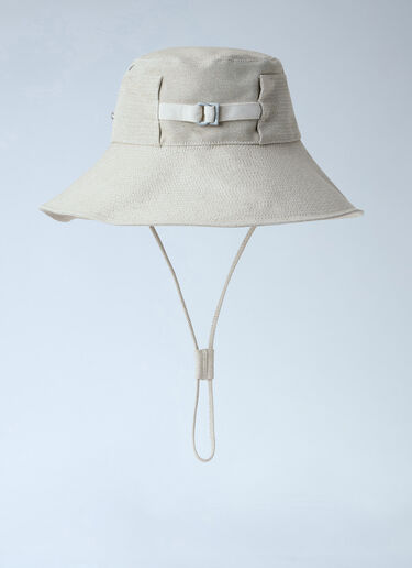 LN-CC® - Jacquemus: Le Bob De-Nîmes Bucket Hat - White Jacquemus Le Bob De-Nîmes Bucket Hat White jac0264002