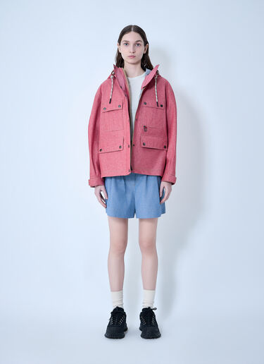 LN-CC® - Moncler Grenoble: ハイウエストプリーツショーツ - ブルー Moncler Grenoble ハイウエストプリーツショーツ ブルー mog0264005