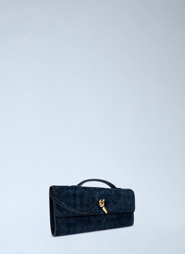 Bottega Veneta Long Andiamo Clutch Blue bov0262047