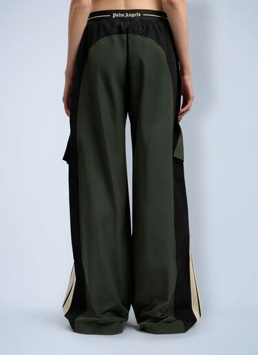 LN-CC® - Palm Angels: Panel Cargo Pants - Green Palm Angels Panel Cargo Pants Green pma0262079
