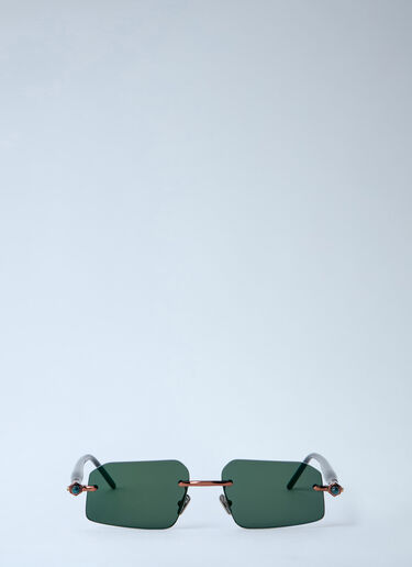 Kuboraum P64 Sunglasses Green kub0364007