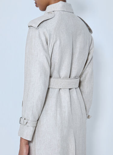 LN-CC® - Max Mara: Double-Breasted Trench Coat - Beige Max Mara Double-Breasted Trench Coat Beige max0264306