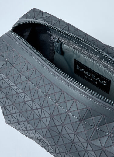 LN-CC® - Bao Bao Issey Miyake: Saddle Crossbody Bag - Grey Bao Bao Issey Miyake Saddle Crossbody Bag Grey bao0159003