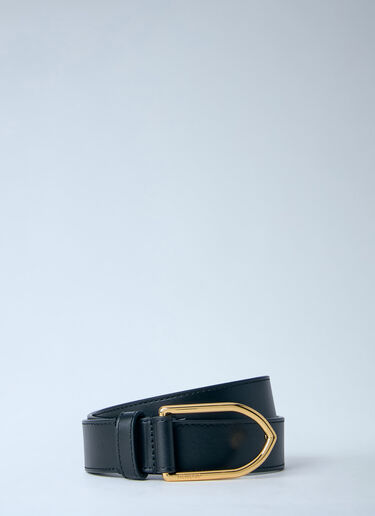 LN-CC® - Jacquemus: La Ceinture Bambino 皮革腰带 - 黑色 Jacquemus La Ceinture Bambino 皮革腰带 黑色 jac0264062