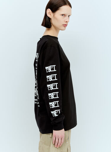 LN-CC® - Space Available: 래디컬 리사이클링 티셔츠 - 블랙 Space Available 래디컬 리사이클링 티셔츠 블랙 spa0356016
