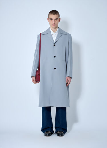 LN-CC® - Gucci: Single-Breasted Wool Coat - Grey Gucci Single-Breasted Wool Coat Grey guc0160001