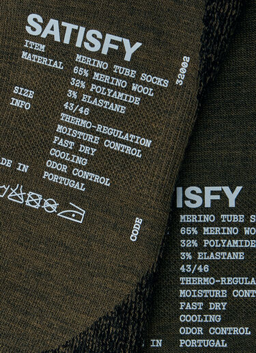 Satisfy Merino Nylon Tube Socks Green sat0160011