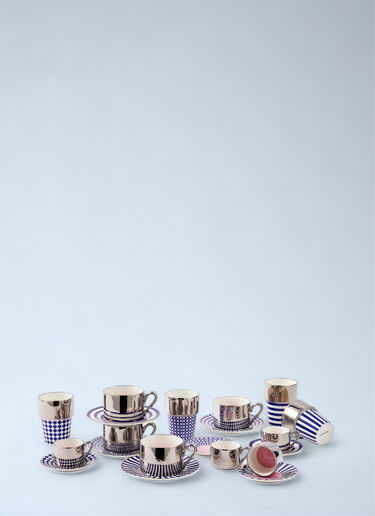LN-CC® - POLSPOTTEN: Porcelain Espresso Cup Set - Blue POLSPOTTEN Porcelain Espresso Cup Set Blue wps0691991