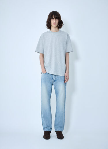 LN-CC® - Saint Laurent: Cassandre Oversize T-Shirt - Grey Saint Laurent Cassandre Oversize T-Shirt Grey sla0162009