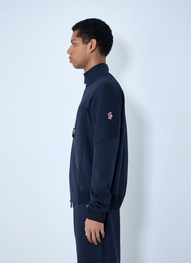 LN-CC® - Moncler Grenoble: Zip-Up Cardigan - Dark Blue Moncler Grenoble Zip-Up Cardigan Dark Blue mog0164001