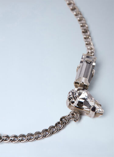 LN-CC® - Saint Laurent: Cassandre Charm Bracelet - Silver Saint Laurent Cassandre Charm Bracelet Silver sla0363003
