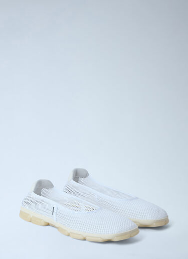Miu Miu メッシュ スリッポン フラット ホワイト miu0264031
