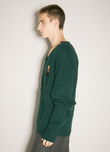 Vetements デストロイド セーター　 グリーン vet0158010