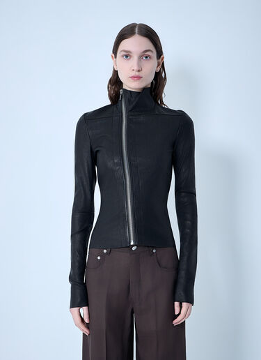 LN-CC® - Rick Owens: Gary Leather Jacket - Black Rick Owens Gary Leather Jacket Black ric0263042