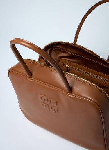 LN-CC® - Miu Miu: Beau Leather Handbag - Camel Miu Miu Beau Leather Handbag Camel miu0261021