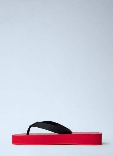LN-CC® - The Row: Dune Platform Flip Flop - Red The Row Dune Platform Flip Flop Red row0260023