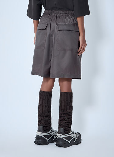 LN-CC® - Moncler + Rick Owens: 抽绳中长短裤裙 - 灰色 Moncler + Rick Owens 抽绳中长短裤裙 灰色 mcs0363013