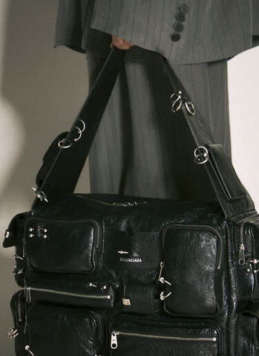 LN-CC® - Balenciaga: Superbusy Large Sling Bag - Black Balenciaga Superbusy Large Sling Bag Black bal0158018