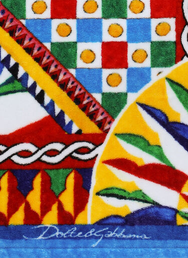 LN-CC® - Dolce & Gabbana Casa: Carretto Beach Towel - Blue Dolce & Gabbana Casa Carretto Beach Towel Blue wps0691221