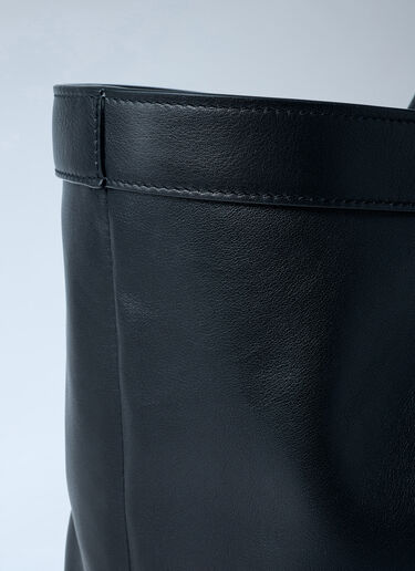 Saint Laurent Large Y-Shaped Leather Tote Bag Black sla0262048